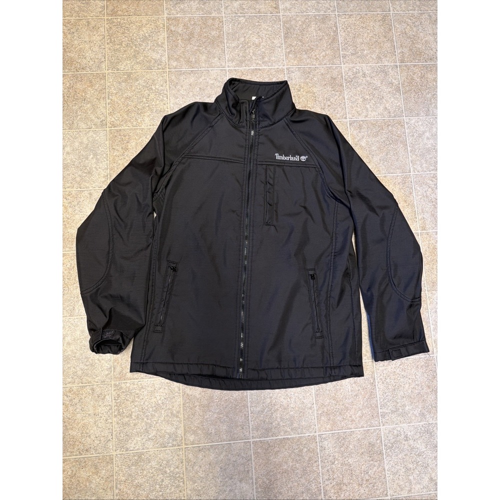 Timberland Youth XL 20 Black Softshell Jacket Full Zip Fleece Womens Small